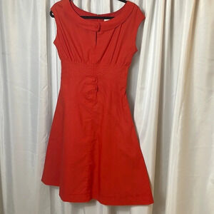 Myrtlewood Of California Red Sleeveless Fit Flare Dress Women's Size S
